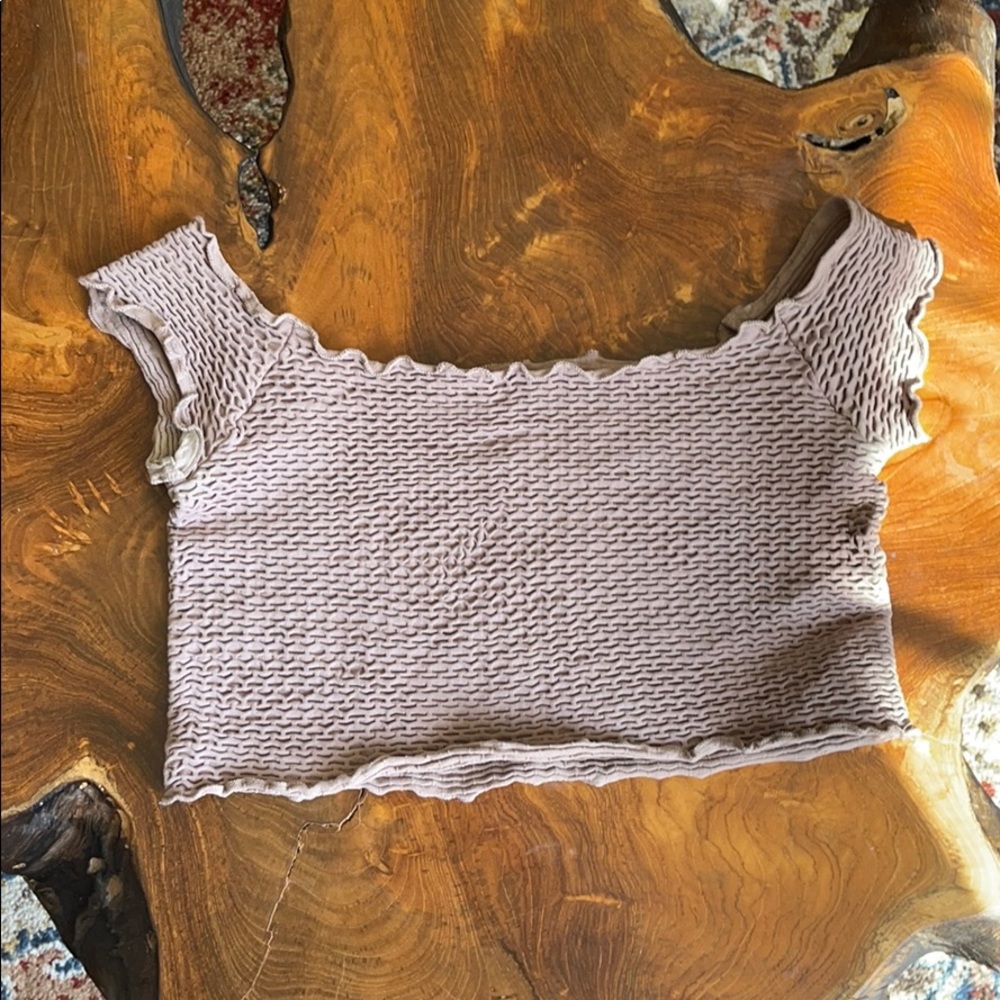 Free People Off the Shoulder Crop